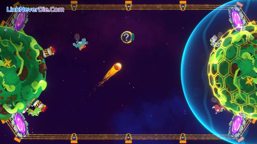 Hình ảnh trong game Dino Galaxy Tennis (screenshot)