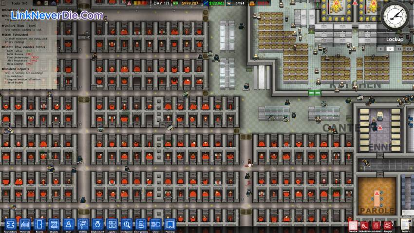 Hình ảnh trong game Prison Architect (screenshot)