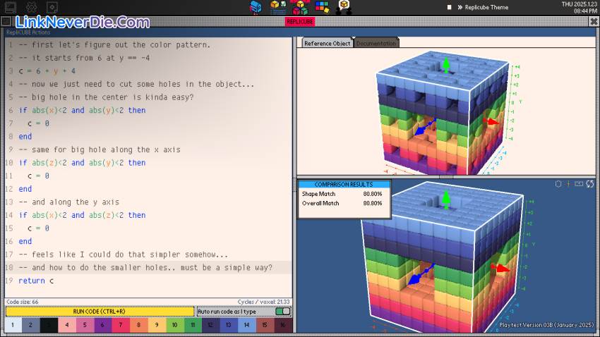 Hình ảnh trong game Replicube (screenshot)