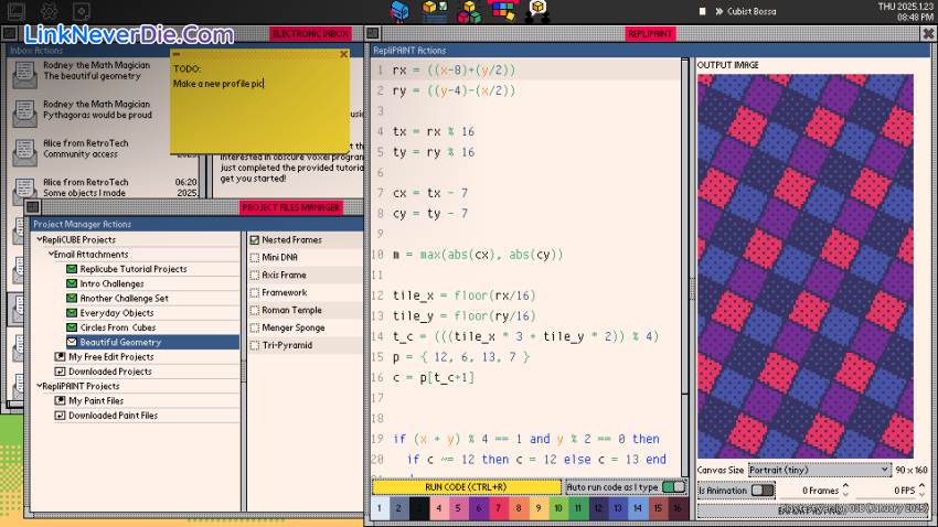 Hình ảnh trong game Replicube (screenshot)