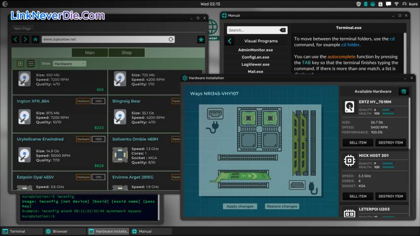 Hình ảnh trong game Grey Hack (screenshot)