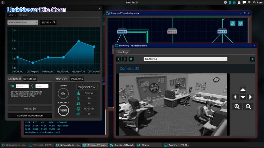 Hình ảnh trong game Grey Hack (screenshot)