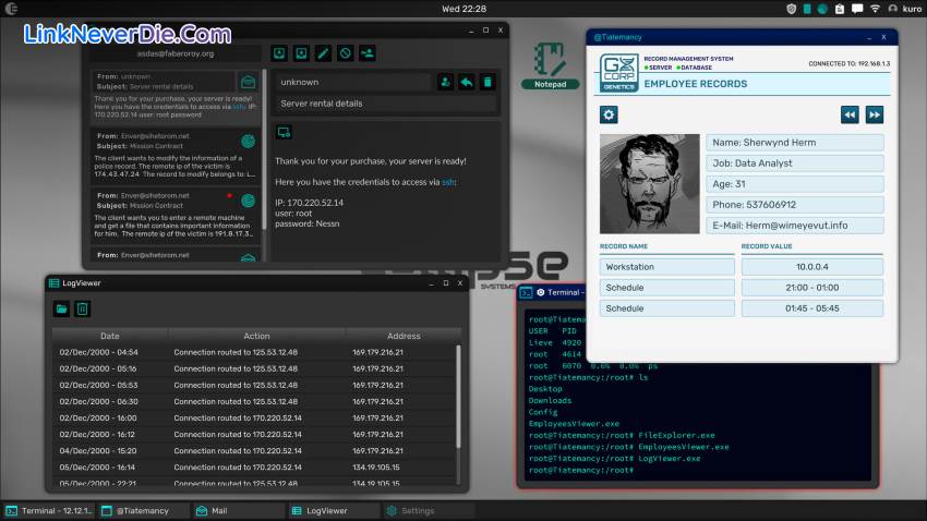 Hình ảnh trong game Grey Hack (screenshot)