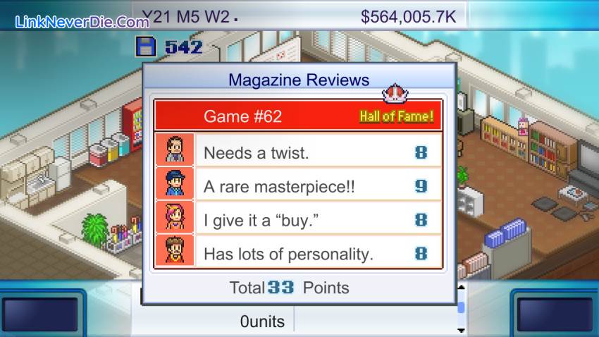 Hình ảnh trong game Game Dev Story (screenshot)