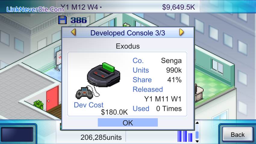 Hình ảnh trong game Game Dev Story (screenshot)