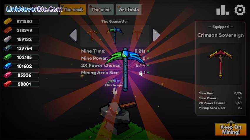 Hình ảnh trong game Keep on Mining! (screenshot)